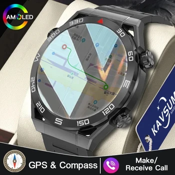 2023 GPS Klár Menn Horfa á 1,5 Tommu HD Stór Sýna Hæ-Fi Rödd Hringja í NFC Áttavita IP68 Vatnsheldur HJARTALÍNURITI Smartwatch Fyrir þrjár í asíu IOS