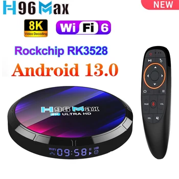 2023 H96 Max RK3528 Android 13.0 Klár TV Kassi Wifi6 4G 32G 64GB Tvöfalda Wifi 4K 8K BT Spilari Setja Ofan Kassi 2 G 16G TVBOX 2023