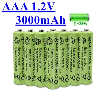2023 lote 1,2 V 3000 mAh NI MH AAA Fyrirfram cargado bateras recargables NI-MH recargable AAA batera para juguetes micrfono de la cmara