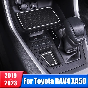 3D Gúmmí Bíl Anti-Takið Hliðið Rauf Bolla Mat Fyrir Toyota RAV4 2019 2020 2021 2022 2023 RAV 4 XA50 Blendingur Dyrnar Pad Fylgihlutir