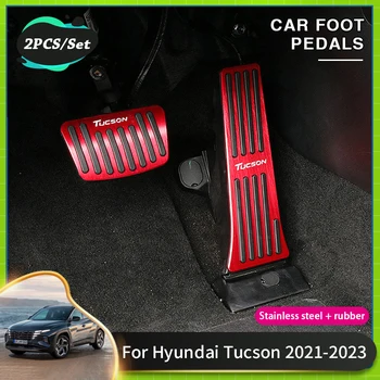 Bíll Bremsunni Fyrir Hyundai Tucson NX4 2021 2022 Fylgihlutir 2023 Bíl Gas Hjólað Bremsa Pedalana Ekki Bora Ná Pad Fylgihlutir