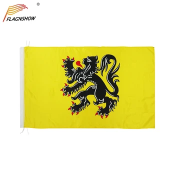 FLAGNSHOW 3x5 Fet Strijdvlag Bardaga Fána Flanders Fánar Notuð Af Belgíu Hreyfingu fyrir Innréttingarnar
