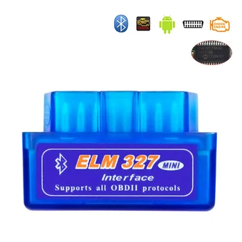 Frábær Lítill ELM327 OBD2 Skanni ELM327 Bluetooth V1.5 V2.1 WIFI ELM327 OBD2 Bíl DiagnosticTool Fyrir Sækja Glugga/Symbian sækja
