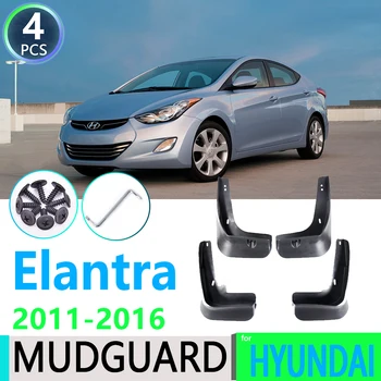 fyrir Hyundai Elantra MD 2011 2012 2013 2014 2015 2016 Fender Mudguard Drullu Flaps Vörður Skvetta Blaka Bíll Fylgihlutir