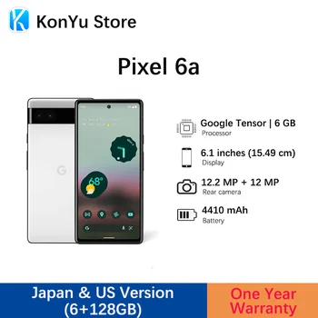 Google Pixla 6A 5G Snjallsímann Android 6+128GB 6.1