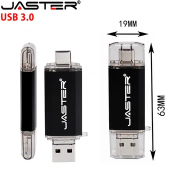 JASTER New 3 Í 1 PRICE (Andrew&USB & Type_C) USB 3.0 flash-drifi Málm Sérsniðin Penna Aka 64GB 32GB PRICE málmur usb flash