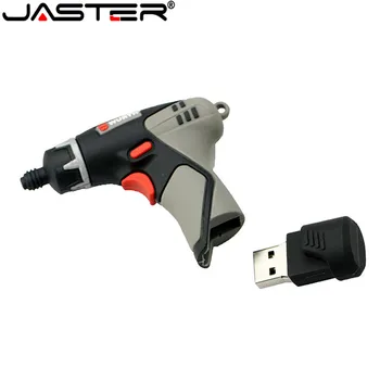 JASTER Pendrive 4GB 8GB 16GB 32GB 64GB USB-lykilinn Rafmagns Bora USB 2.0 Tól Minni Standa Teiknimynd USB Flash Diskur