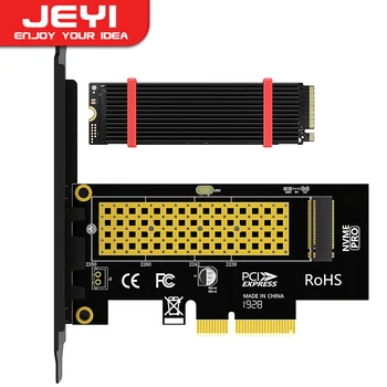 JEYI M. 2 PCIe að NVMe Millistykkið með Ál Innfæddur, 64Gbps PCIe4.0 X4 Gen4 NVMe M. 2 Stækkun Kort, 2230/2242/2260/2280 M-lykill