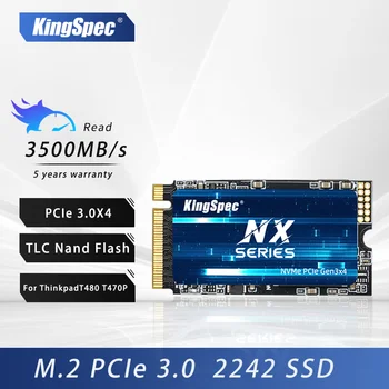 KingSpec SSD NVME M. 2 Fast Ríkisins Aka Innri SSD Diskur 256gb 1TB 128GB 512GB M 2 2242 PCIe 3.0 X4 Fyrir Fartölvuna Minnisbók