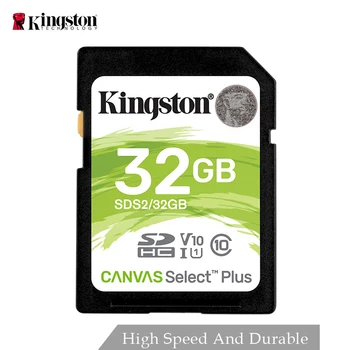Kingston Minniskort SDS2 SDHC SDXC 32GB Ör ÁBENDINGAR Kort 64GB 128GB 256GB 512GB C10 T-ég Flash-Kortinu fyrir EINU ST DSLR ILDC
