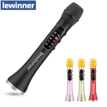 Lewinner L-1098 karaoke Hljóðnema 30W Faglega Bluetooth Mic Lófatölvu Færanlega Hátalara stuðning farsíma lifandi