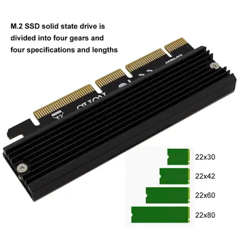 NVMe M 2 Millistykkið M. 2 M Lykill 2230 2242 2260 2280 SSD að yamaha ns-e 3.0 Breytir Kort Stuðning PCIE X4 X8 X16