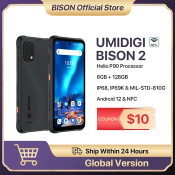 UMIDIGI BISON 2, BISON 2 Pro Укрепляет Android Kerfi, разблокирует Sól P90 6,5 - дюймовый FHD + 48 MP с тремя камерами 6150 м