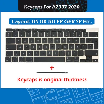 Upprunalega Nýja Fartölvu A2337 Lykla Keycaps AZERTY Fyrir Apple Loft Sjónhimnu 13