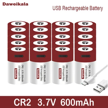 USB-Schnellladebatterie CR2 3.7 V 600mah Lithiumbatterie für GPS-Sicherheitssystemkameras, medizinische Ausrüstungskameras