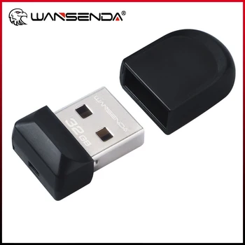 WANSENDA Frábær Lítill USB-lykilinn Vatnsheldur Pendrive 64GB 32GB 16GB 8GB 4GB Alvöru Getu USB 2.0 Minni Standa Thumbdrive