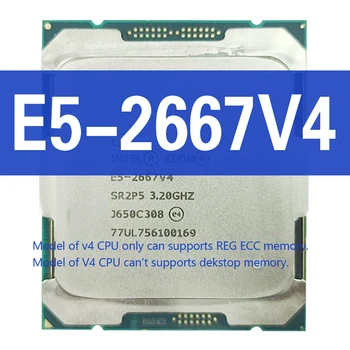 Xeon E5 2667 V4 CPU Örgjörva 8 Algerlega 3.20 CM E5 2667V4 TDP 135W SR2P5 MÓTEFNI 2011-3 Atermiter Red Móðurborð DDR4 WI-fi M 2 NVMe